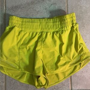 Lululemon yellow shorts size 6